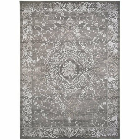 SLEEP EZ EV8896 Everest Athena Area Rug - Gray - 7 ft. 10 in. x 9 ft. 10 in. SL3082217